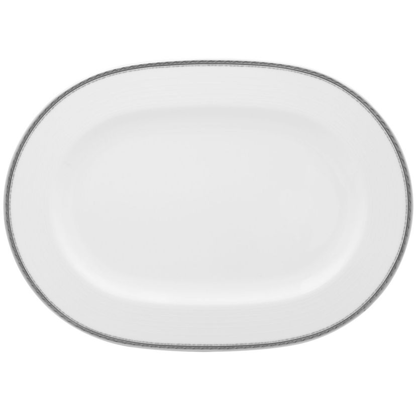Whiteridge Platinum Oval Platter, 16"