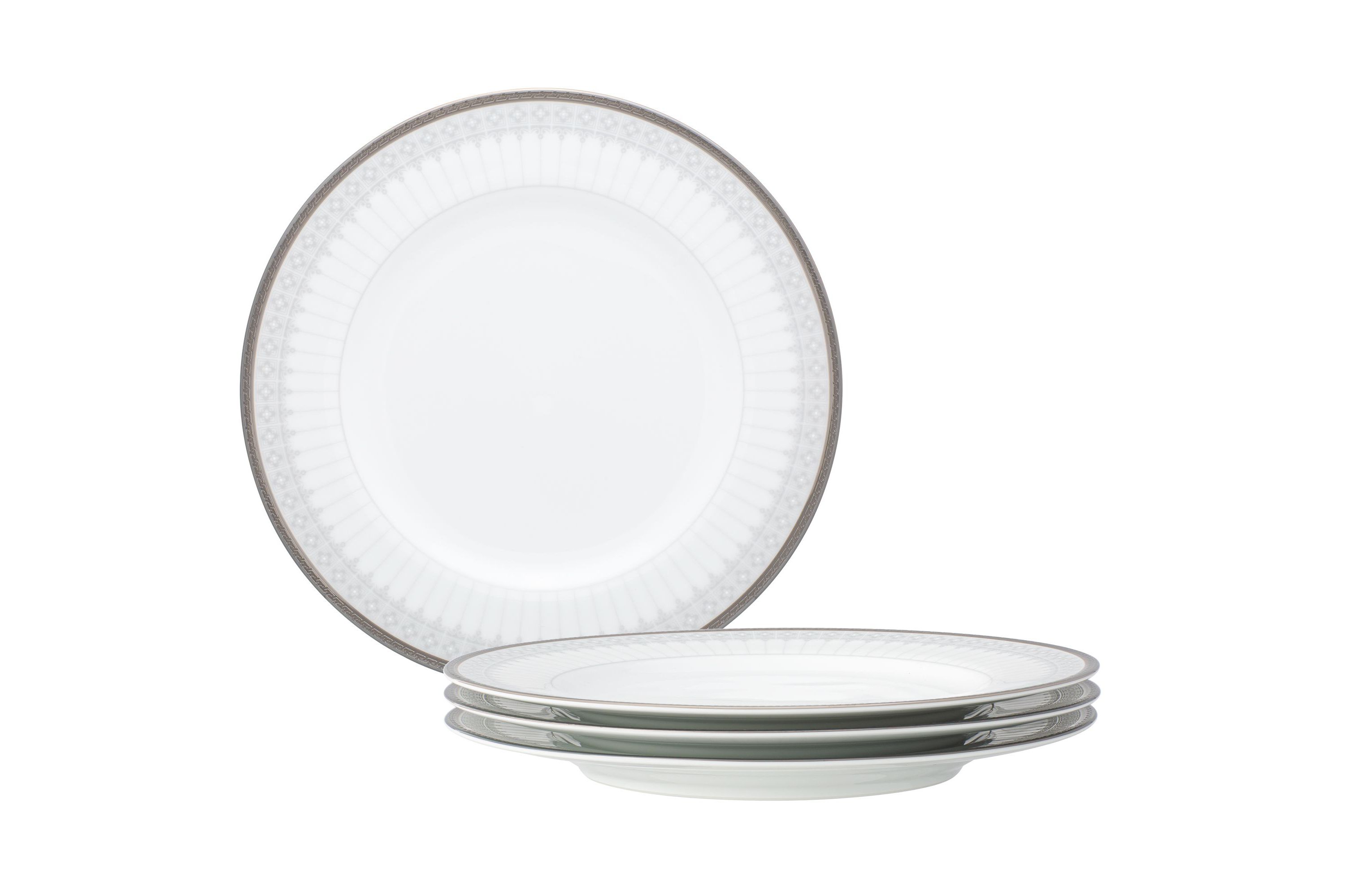Silver Colonnade Set Of 4 Salad Plates, 8-1/4"