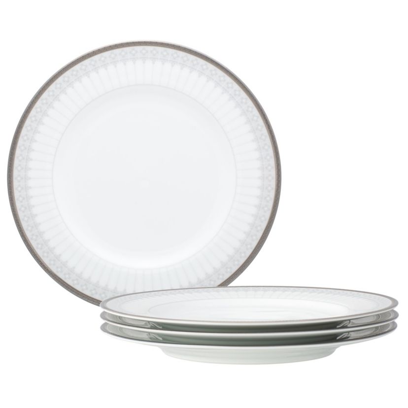Silver Colonnade Set Of 4 Salad Plates, 8-1/4"