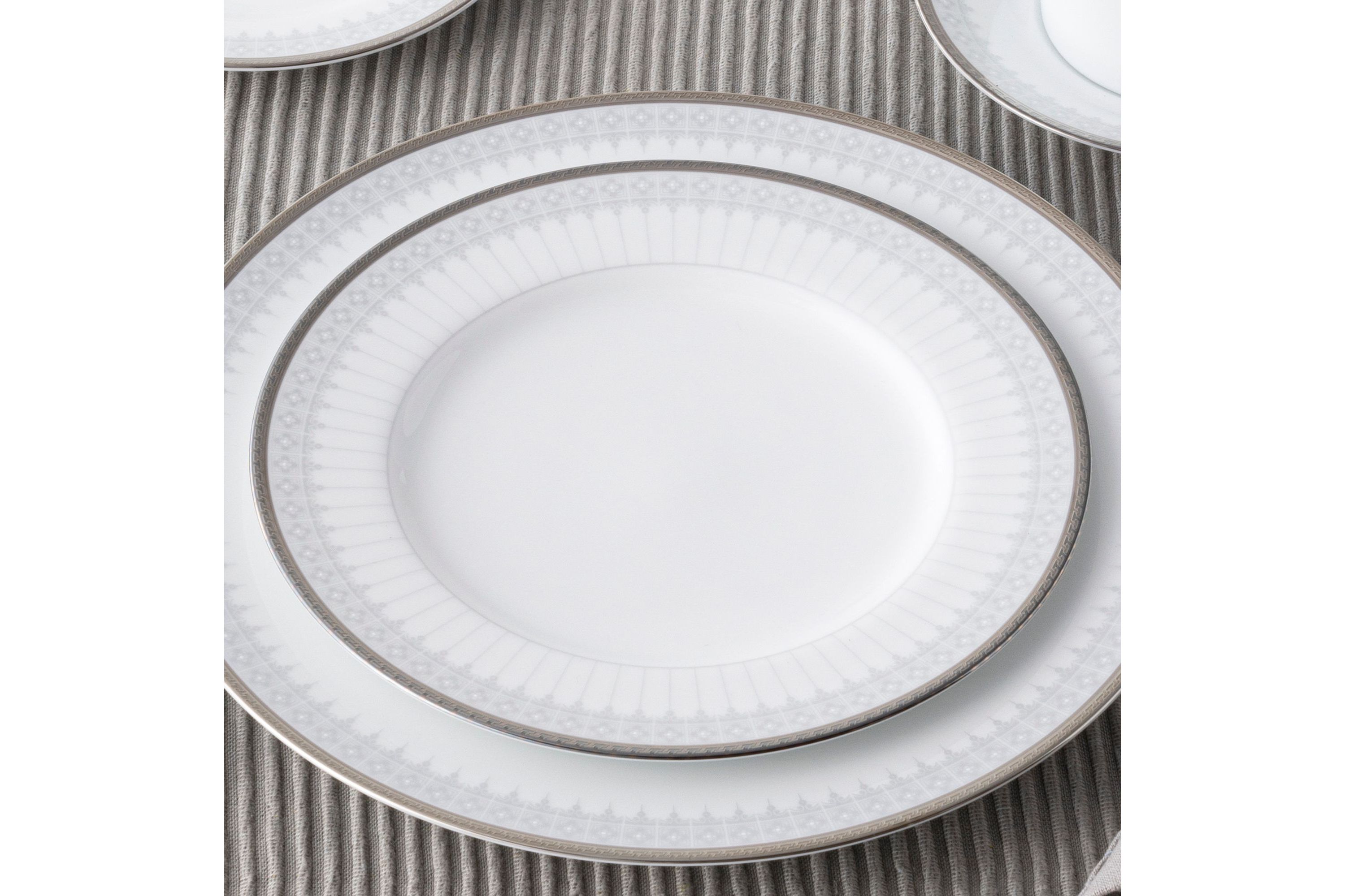 Silver Colonnade Set Of 4 Salad Plates, 8-1/4"