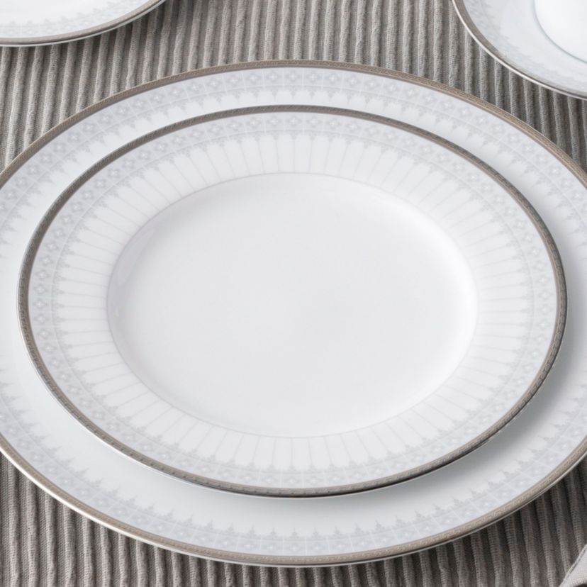 Silver Colonnade Set Of 4 Salad Plates, 8-1/4"