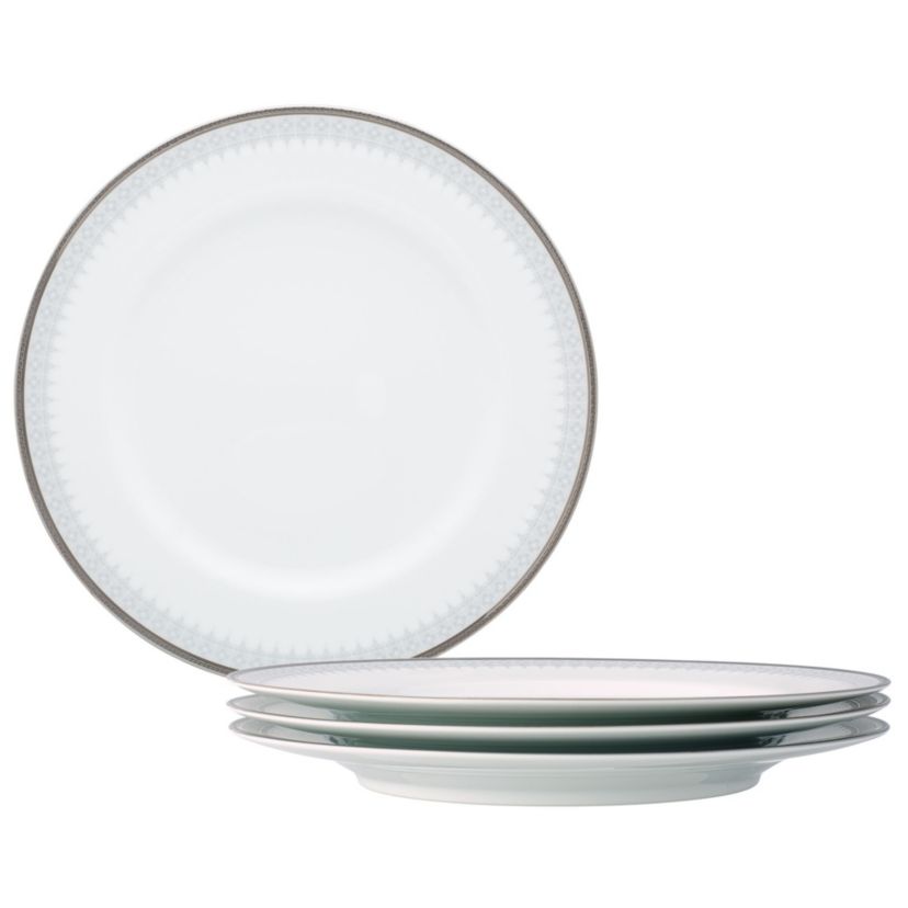 Silver Colonnade Set Of 4 Dinner Plates, 10-1/2"