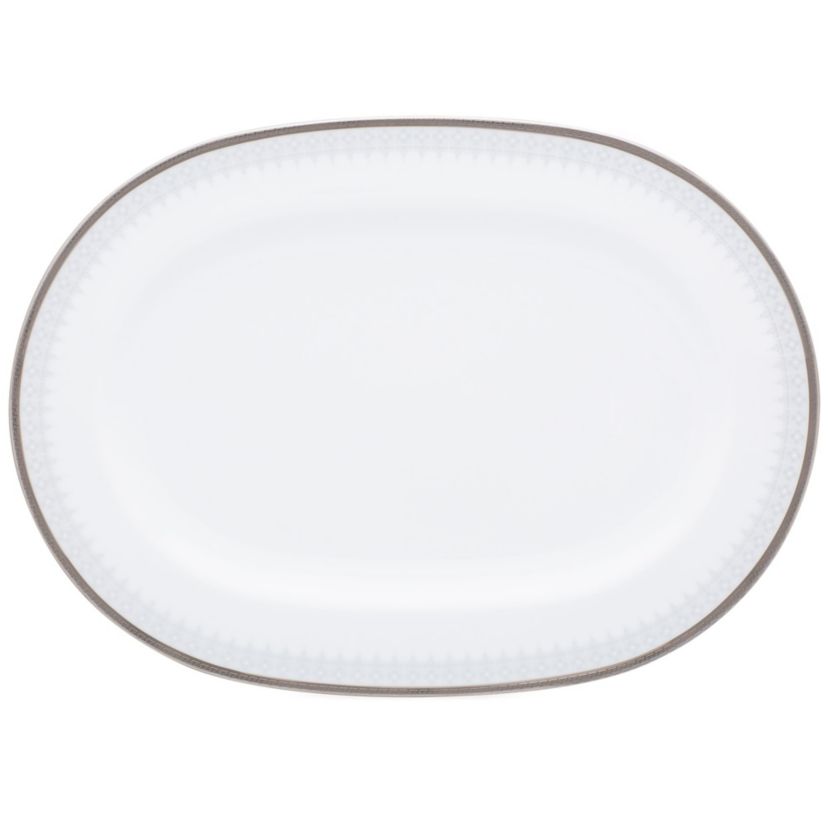 Silver Colonnade Oval Platter, 14"