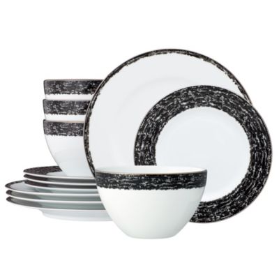 Noritake Rill 12-Piece Dinnerware Set, Service For 4