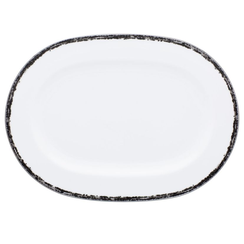 Rill Oval Platter, 14"