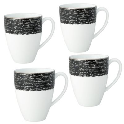 Noritake Rill Set Of 4 Mugs, 16 Oz