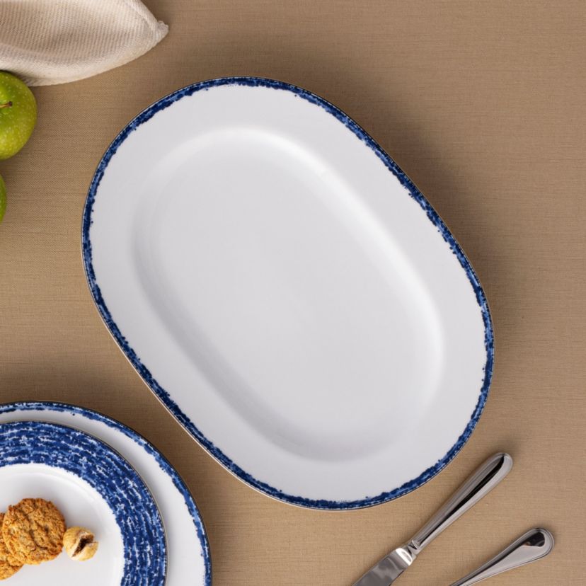 Rill Oval Platter, 16"
