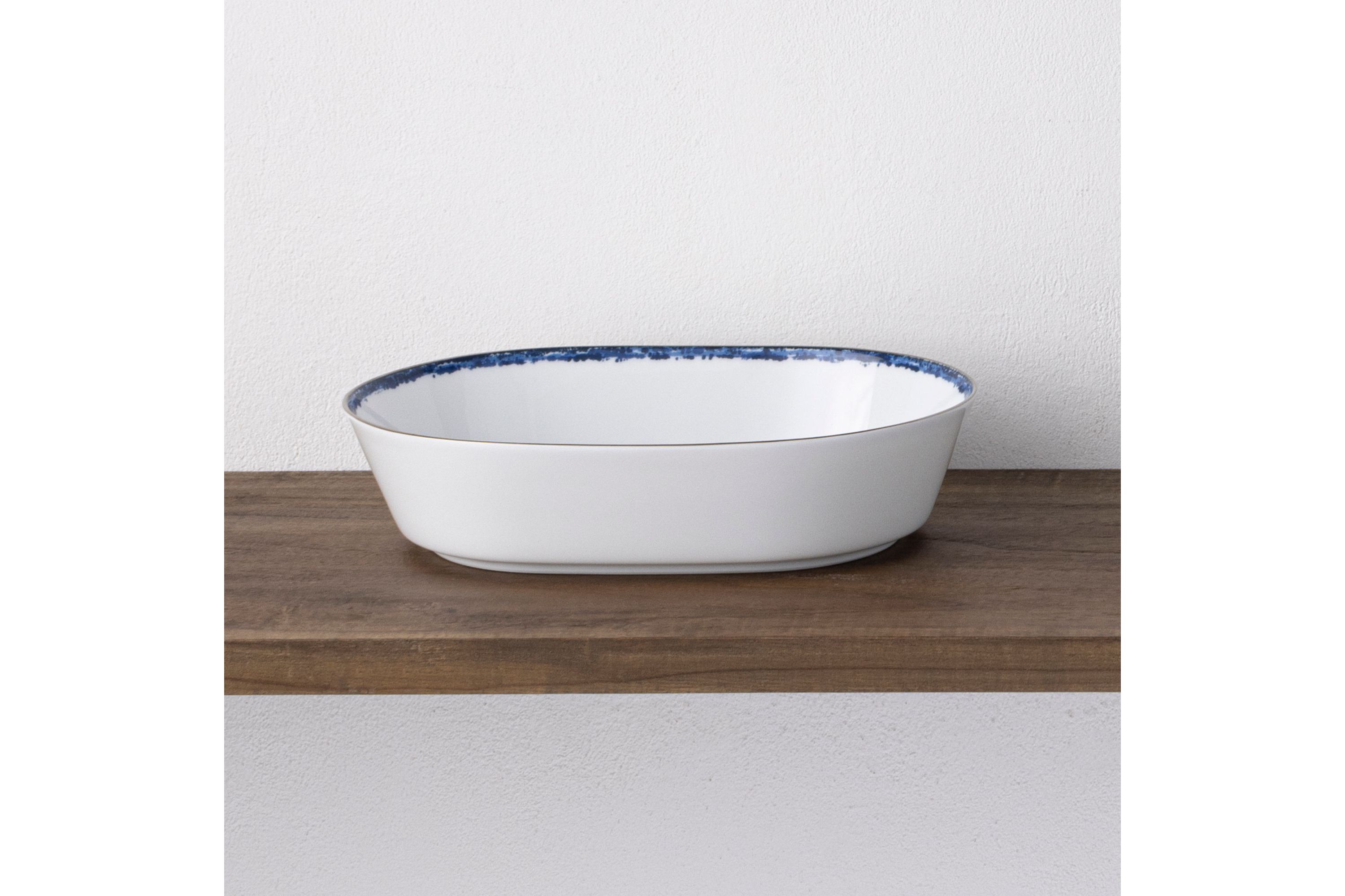 Rill Oval Vegetable Bowl, 9-3/4", 46 Oz