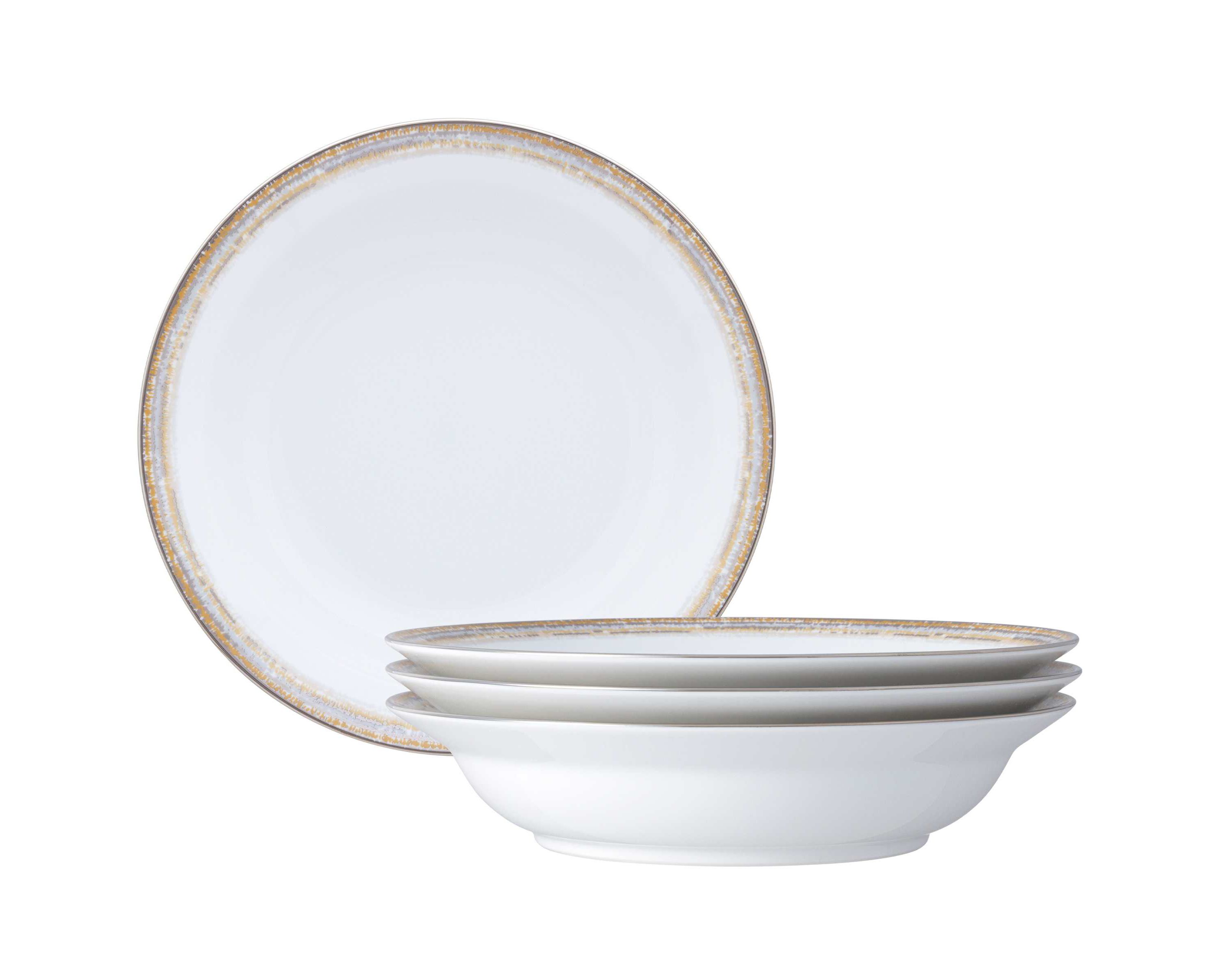 Raylan Set of 4 Rim Dinner Bowls, 10", 25 oz.
