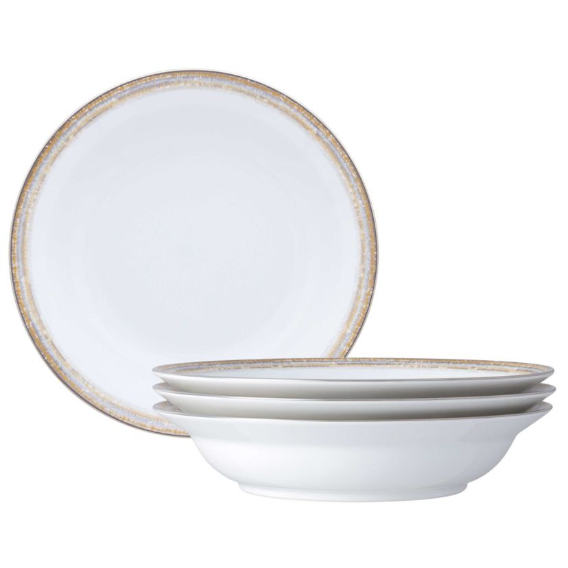 Raylan Set of 4 Rim Dinner Bowls, 10", 25 oz.