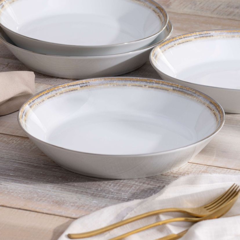 Raylan Set Of 4 Coupe Dinner Bowls, 9-3/4", 43 oz.