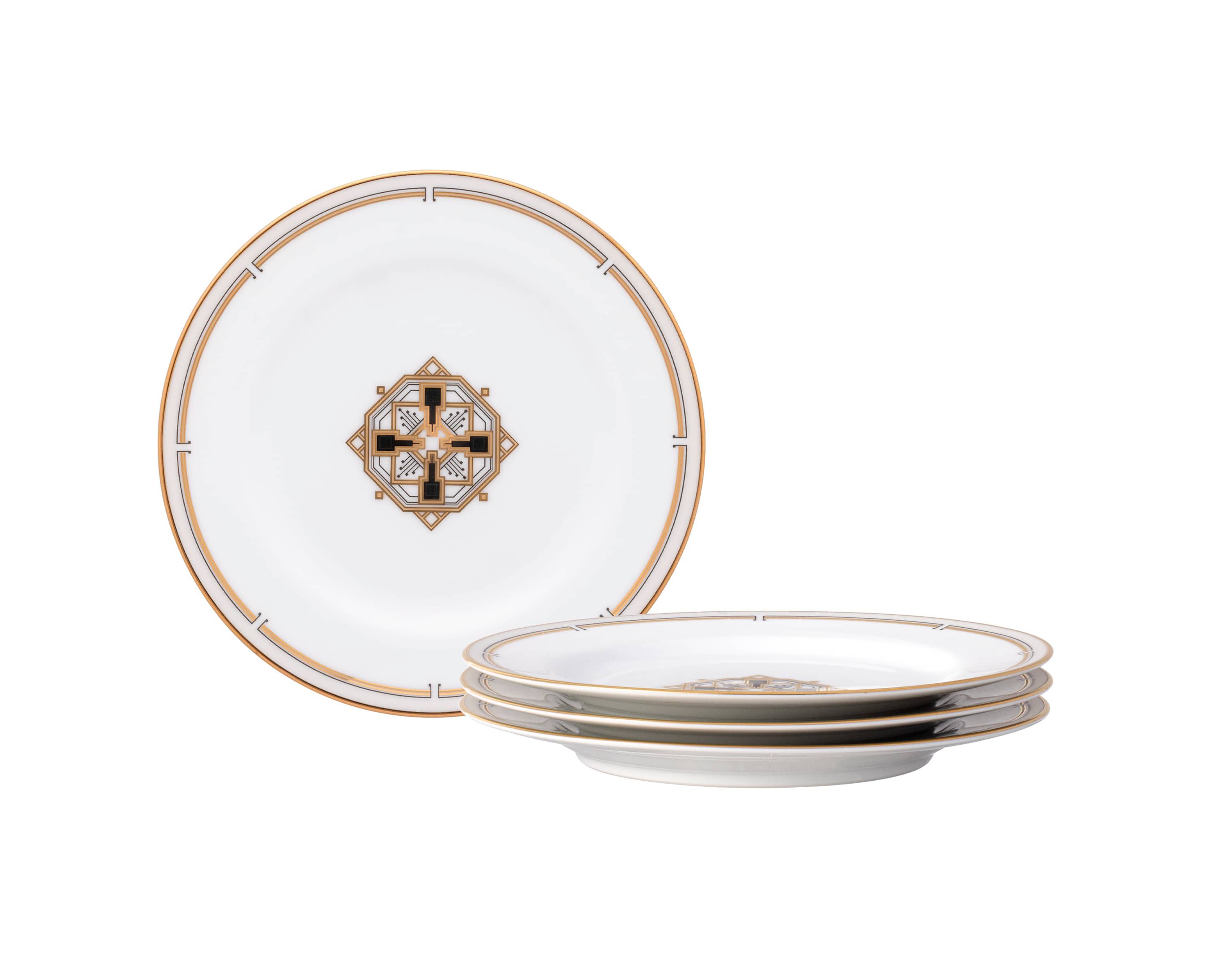 Empire Gold Set Of 4 Bread & Butter/Appetizer Plates, 6.50"