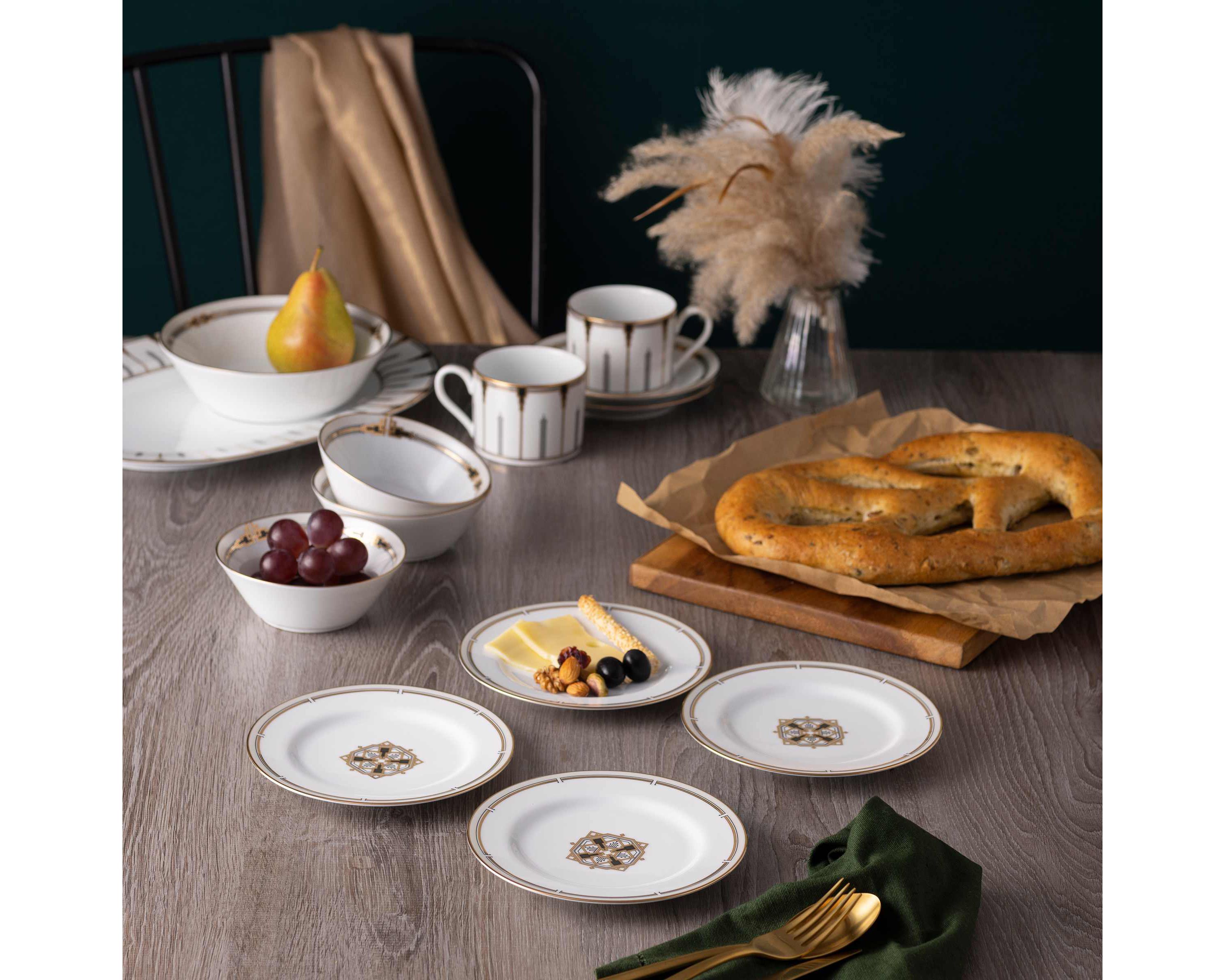 Empire Gold Set Of 4 Bread & Butter/Appetizer Plates, 6.50"