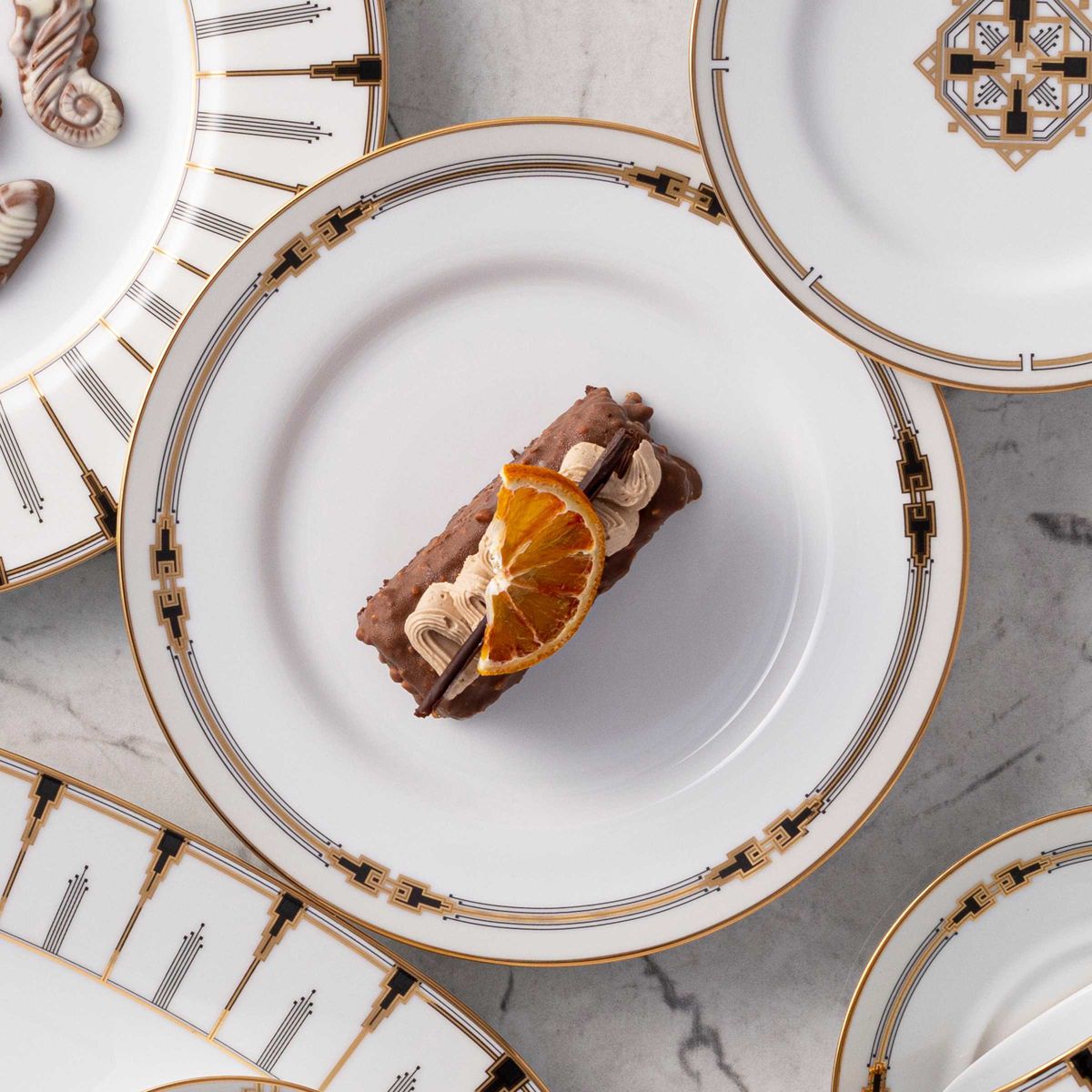 Empire Gold Set Of 4 Salad Plates, 8.25"