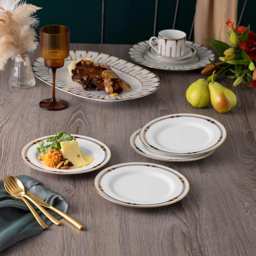 Empire Gold Set Of 4 Salad Plates, 8.25"