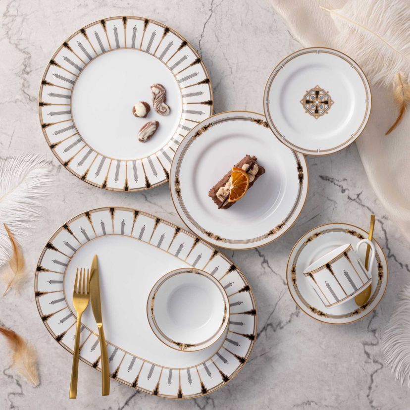 Empire Gold Set Of 4 Salad Plates, 8.25"