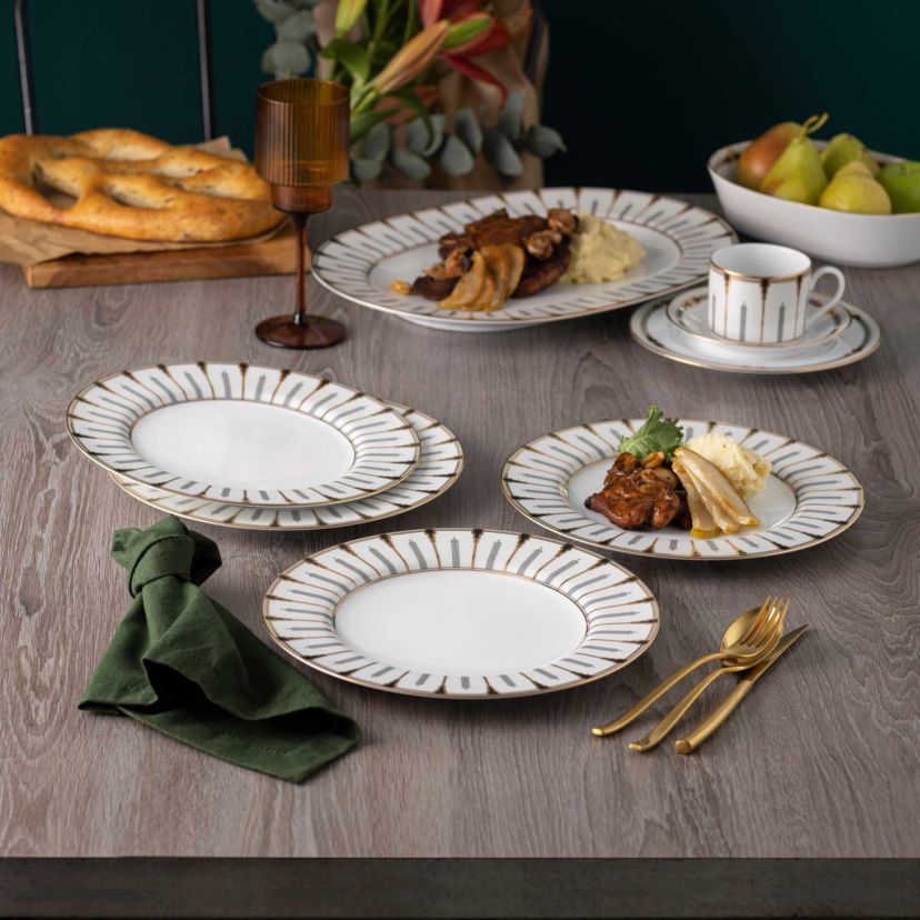 Empire Gold Collection Set Of 4 Dinner Plates, 10.50"