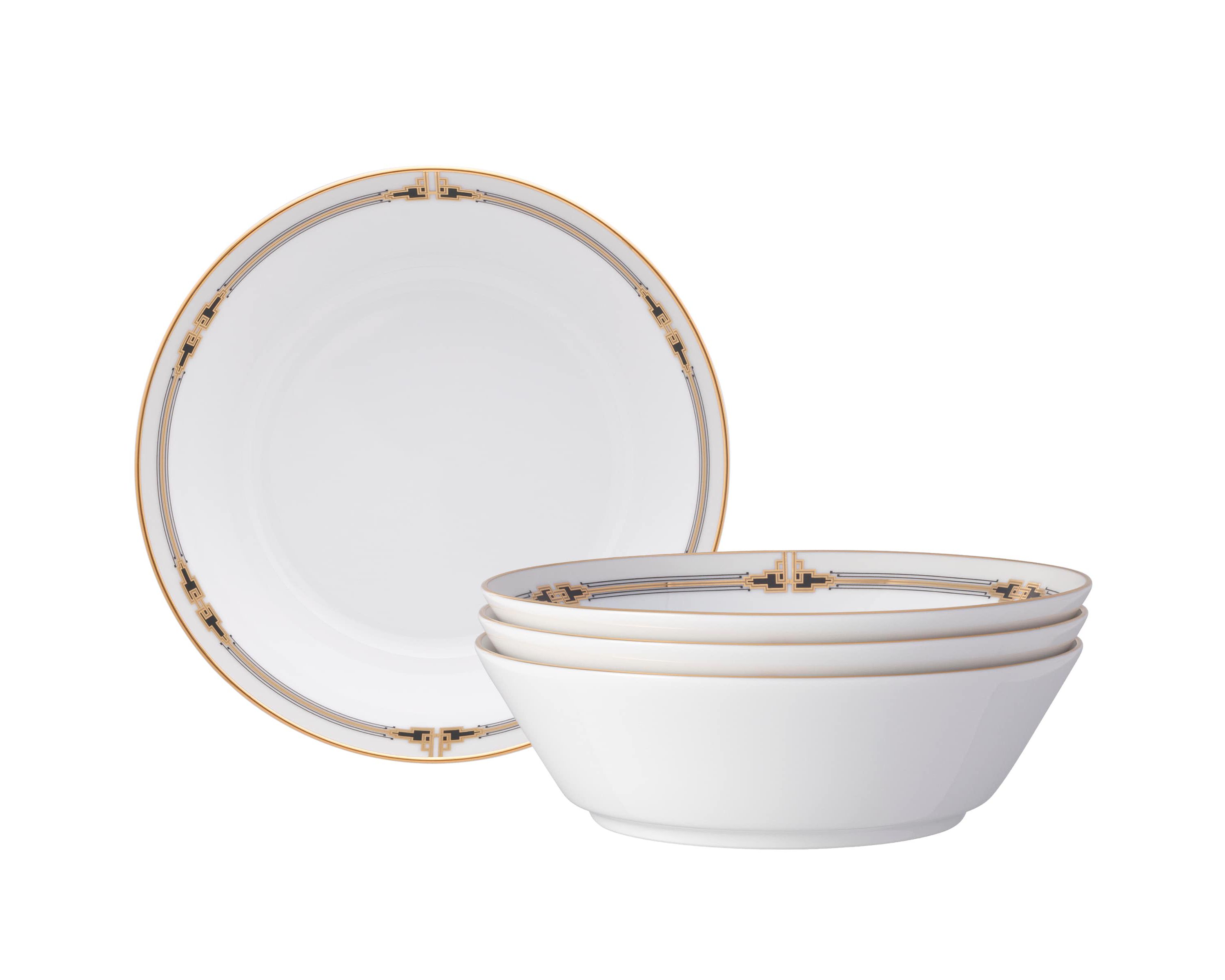 Empire Gold Set Of 4 Soup Bowls, 7", 22 oz.