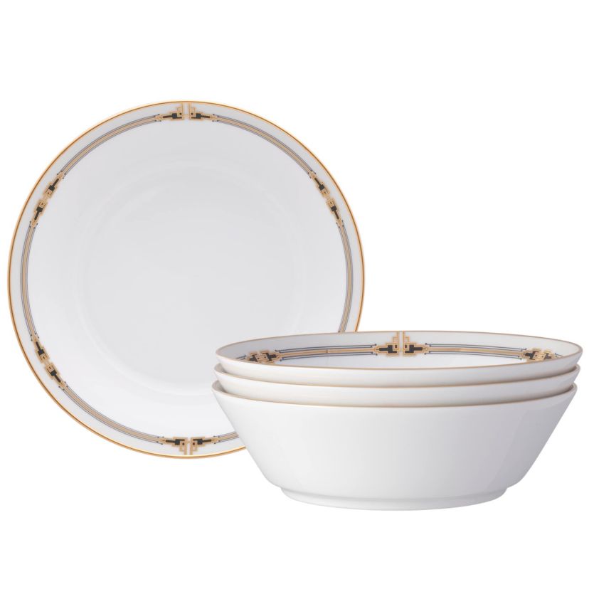 Empire Gold Set Of 4 Soup Bowls, 7", 22 oz.