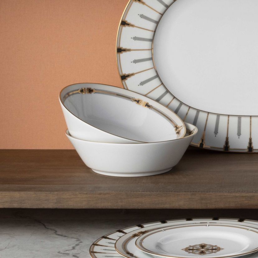 Empire Gold Set Of 4 Soup Bowls, 7", 22 oz.