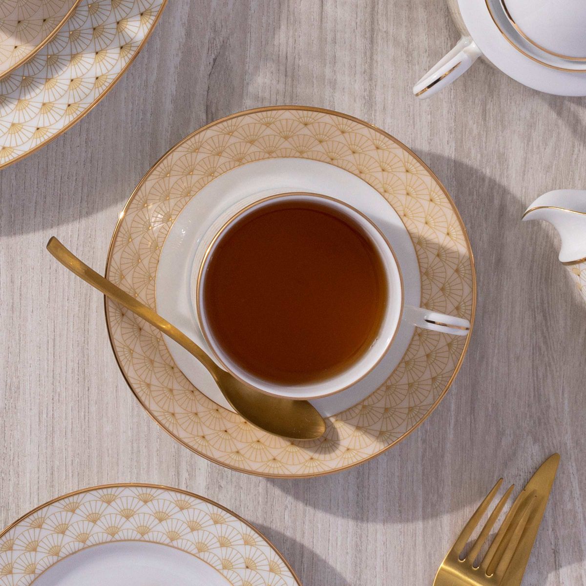 Trocadero Gold Set Of 4 Cups, 8 oz.