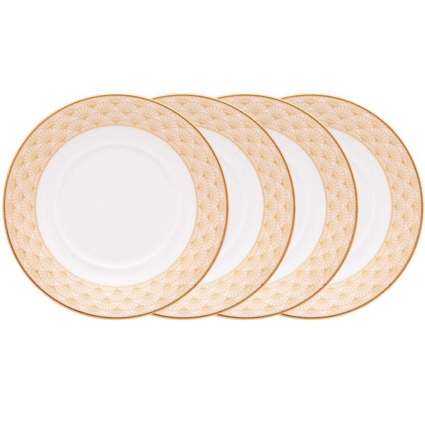 Trocadero Gold Collection Set Of 4 Saucers, 6"