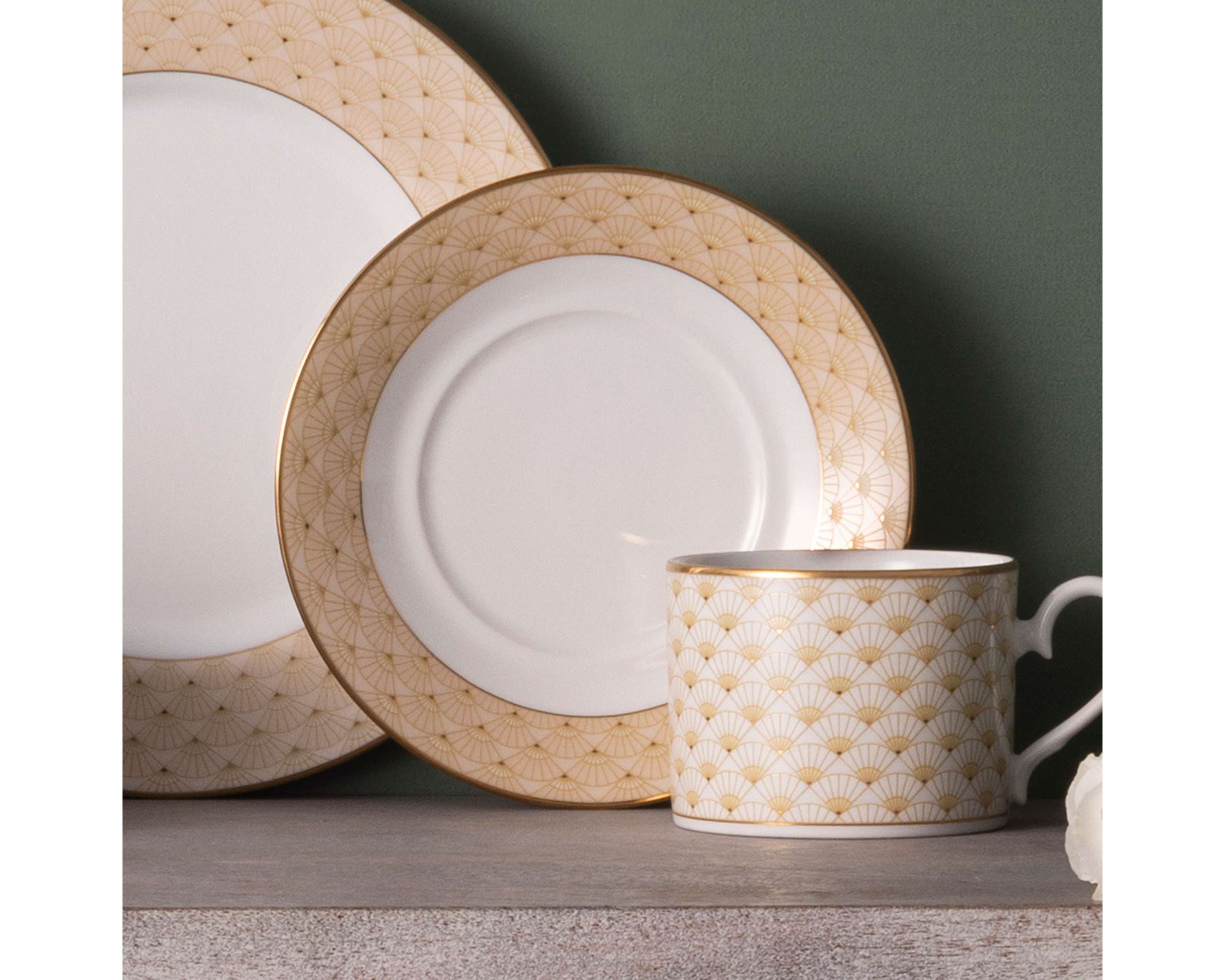 Trocadero Gold Collection Set Of 4 Saucers, 6"