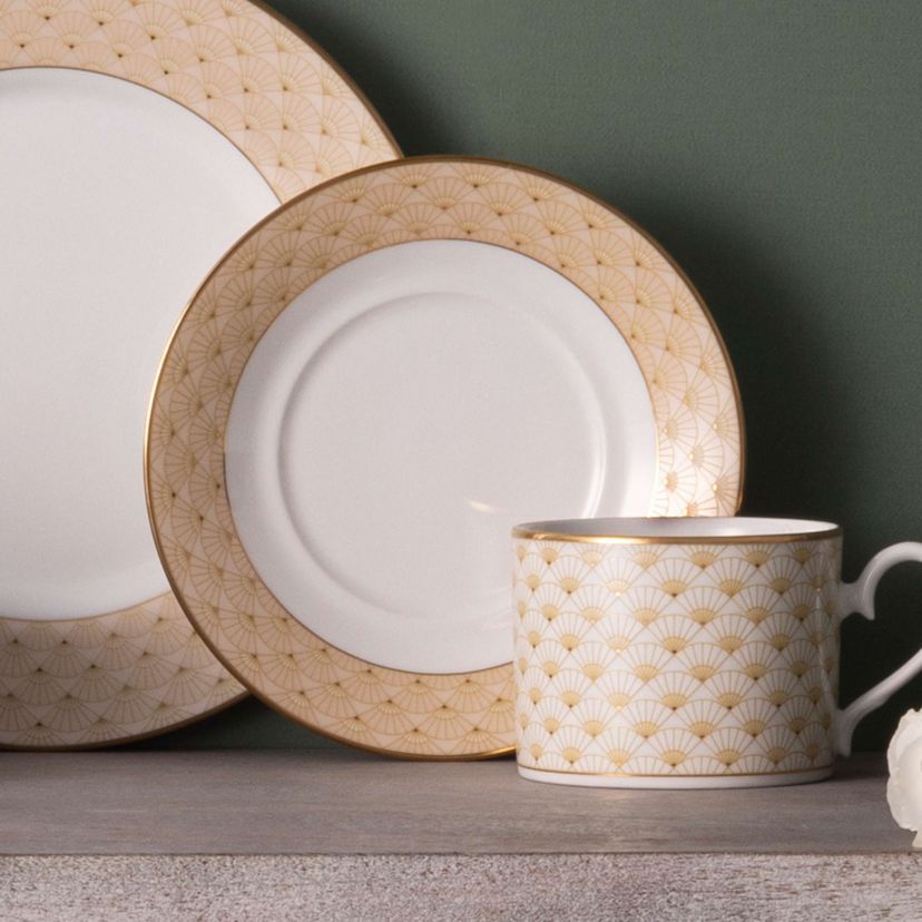 Trocadero Gold Collection Set Of 4 Saucers, 6"