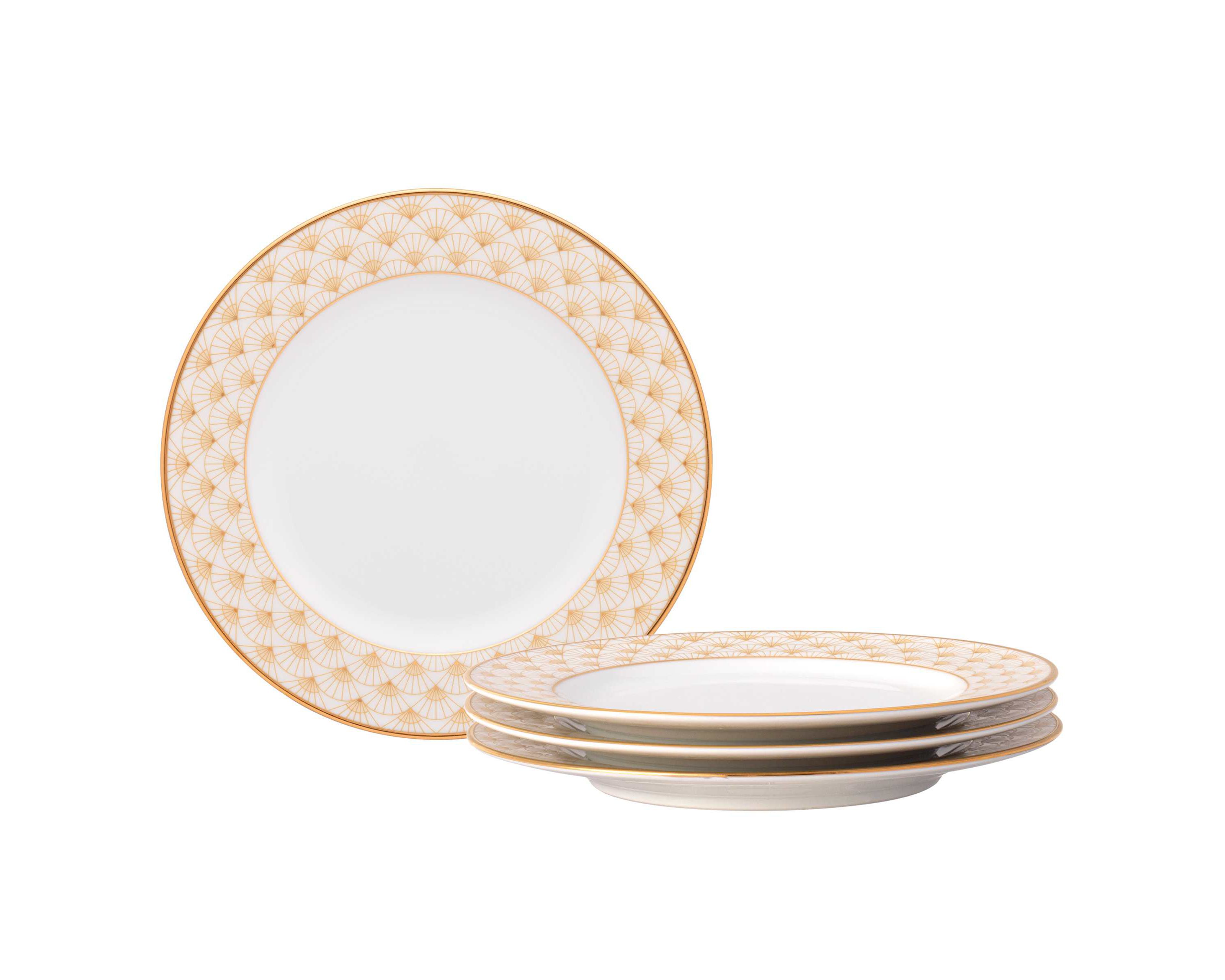 Trocadero Gold Collection Set Of 4 Bread & Butter/Appetizer Plates, 6.5"