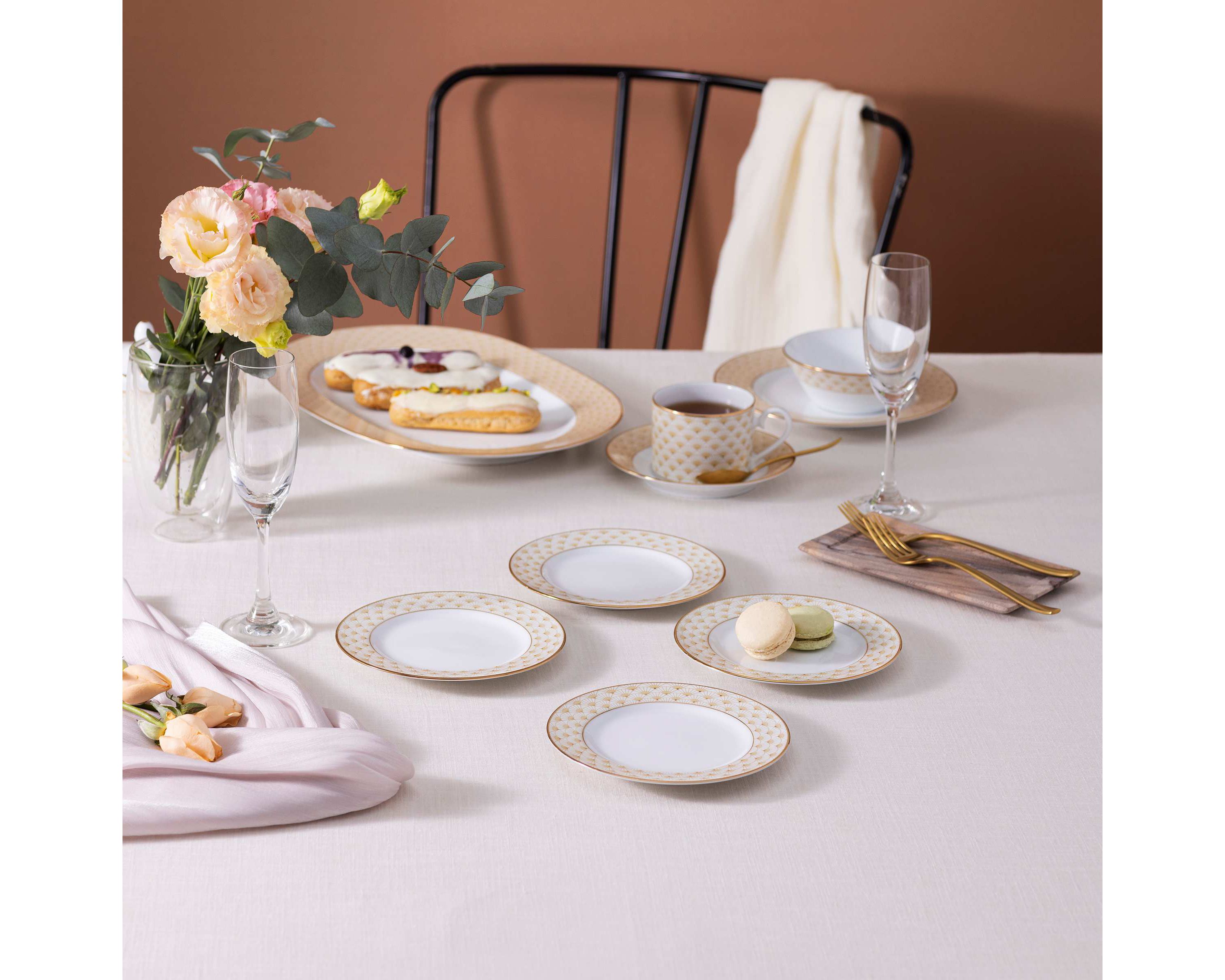 Trocadero Gold Collection Set Of 4 Bread & Butter/Appetizer Plates, 6.5"