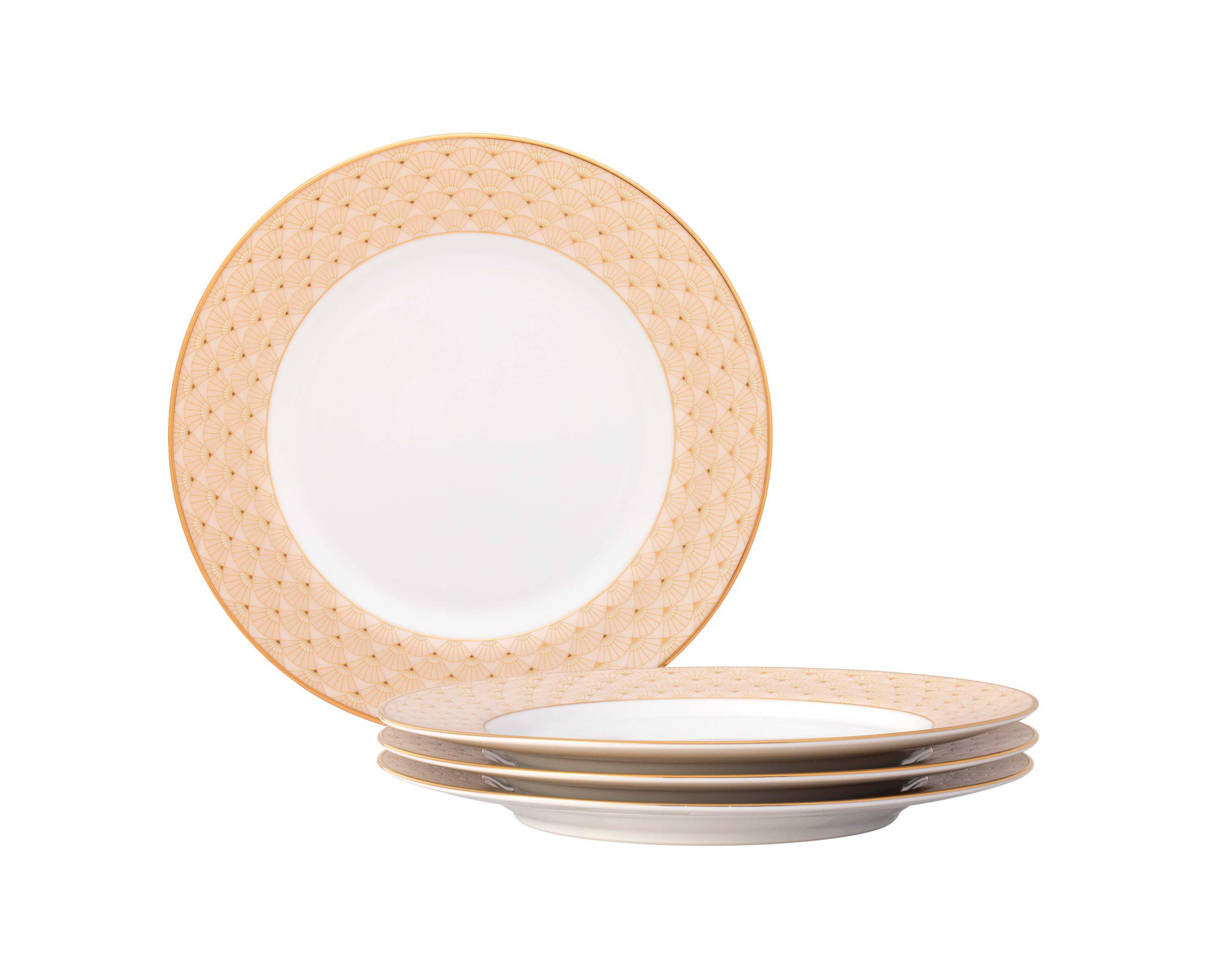 Trocadero Gold Collection Set Of 4 Salad Plates, 8.25"