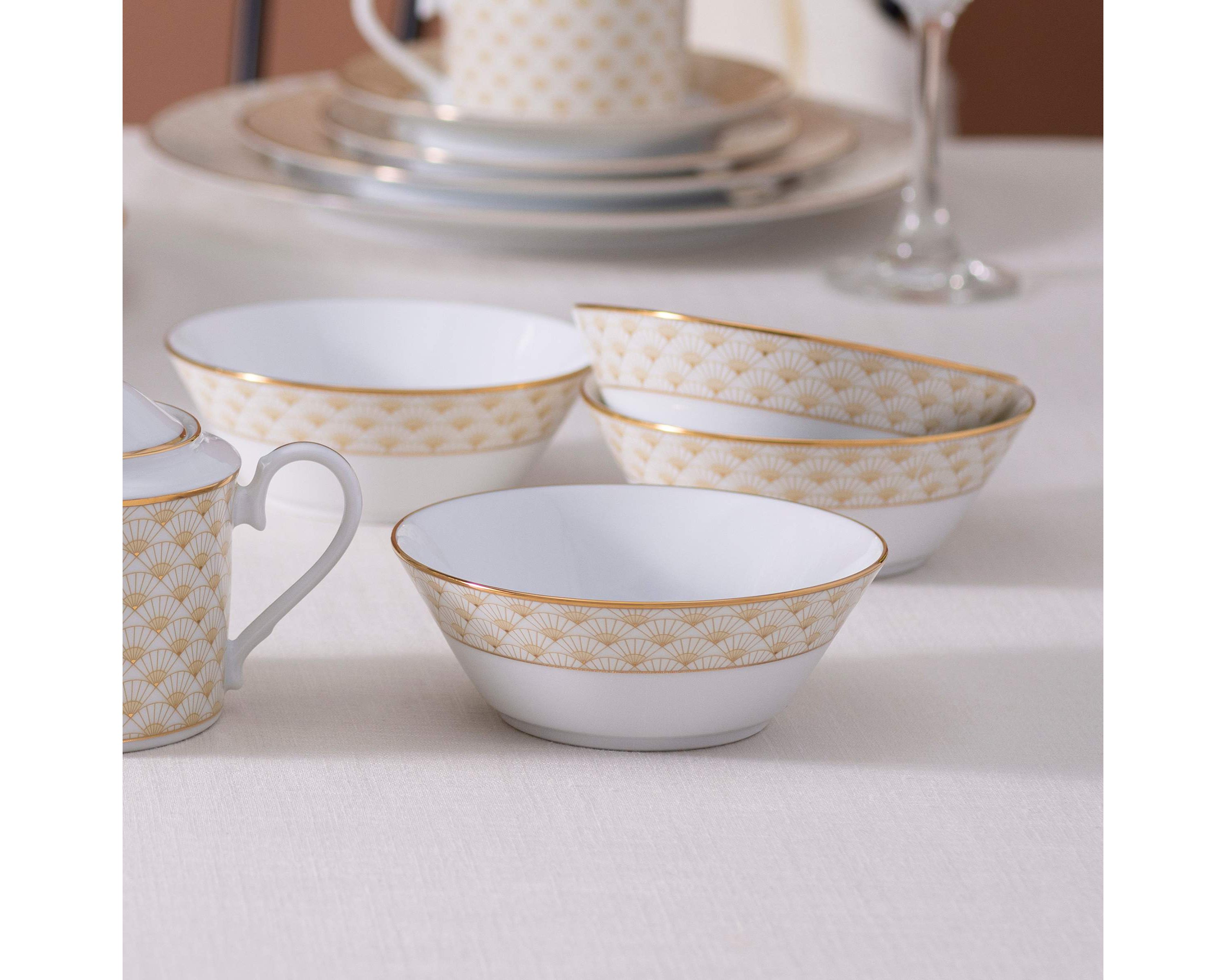 Trocadero Gold Collection Set Of 4 Fruit Bowls, 5", 9 oz.
