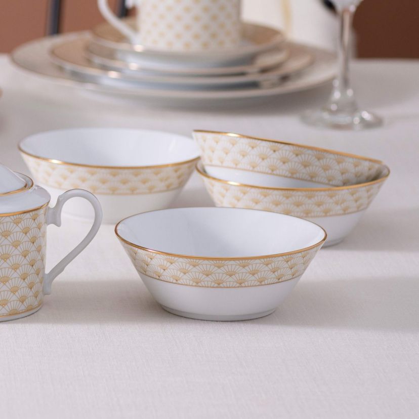 Trocadero Gold Collection Set Of 4 Fruit Bowls, 5", 9 oz.