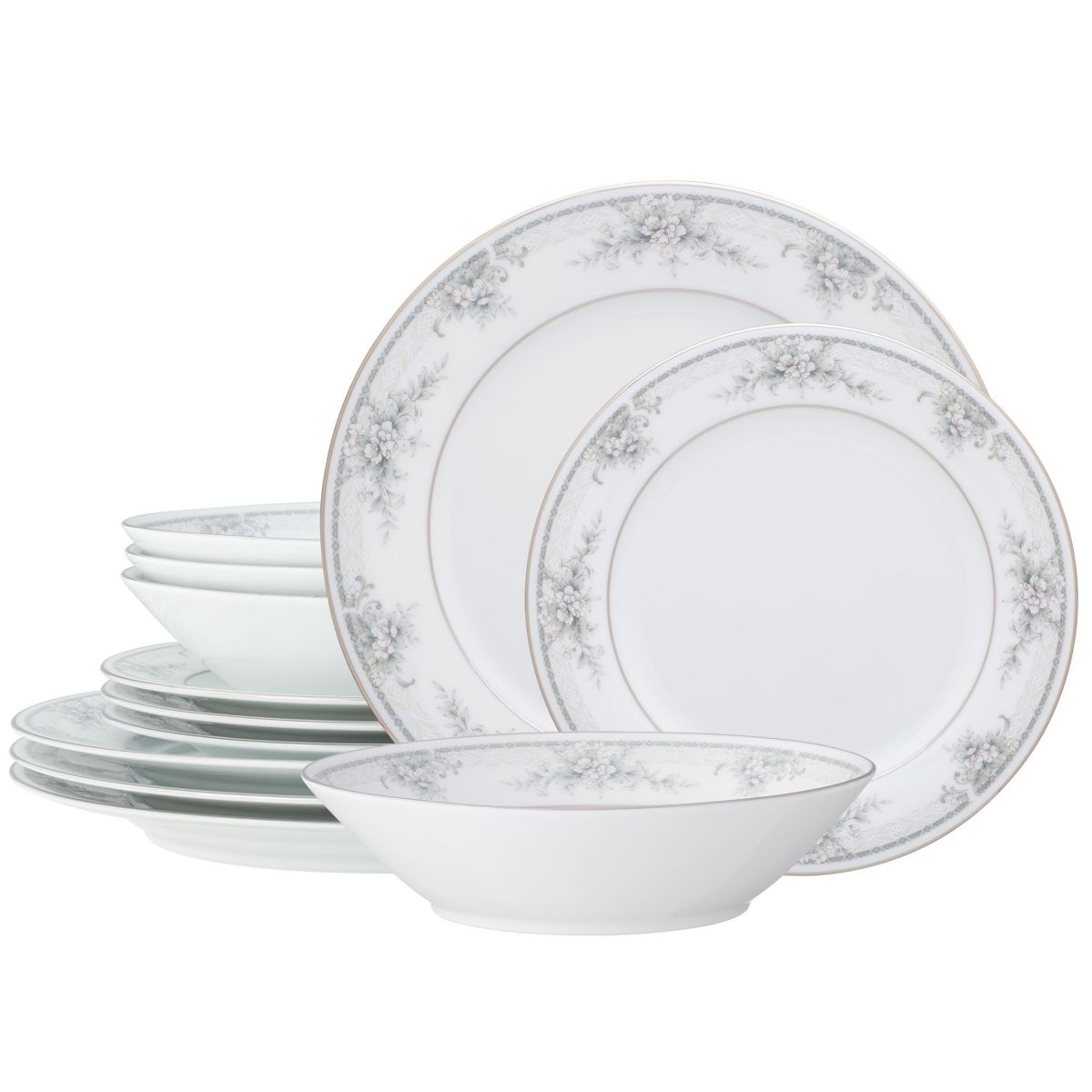 Sweet Leilani 12-Piece Dinnerware Set, Service for 4