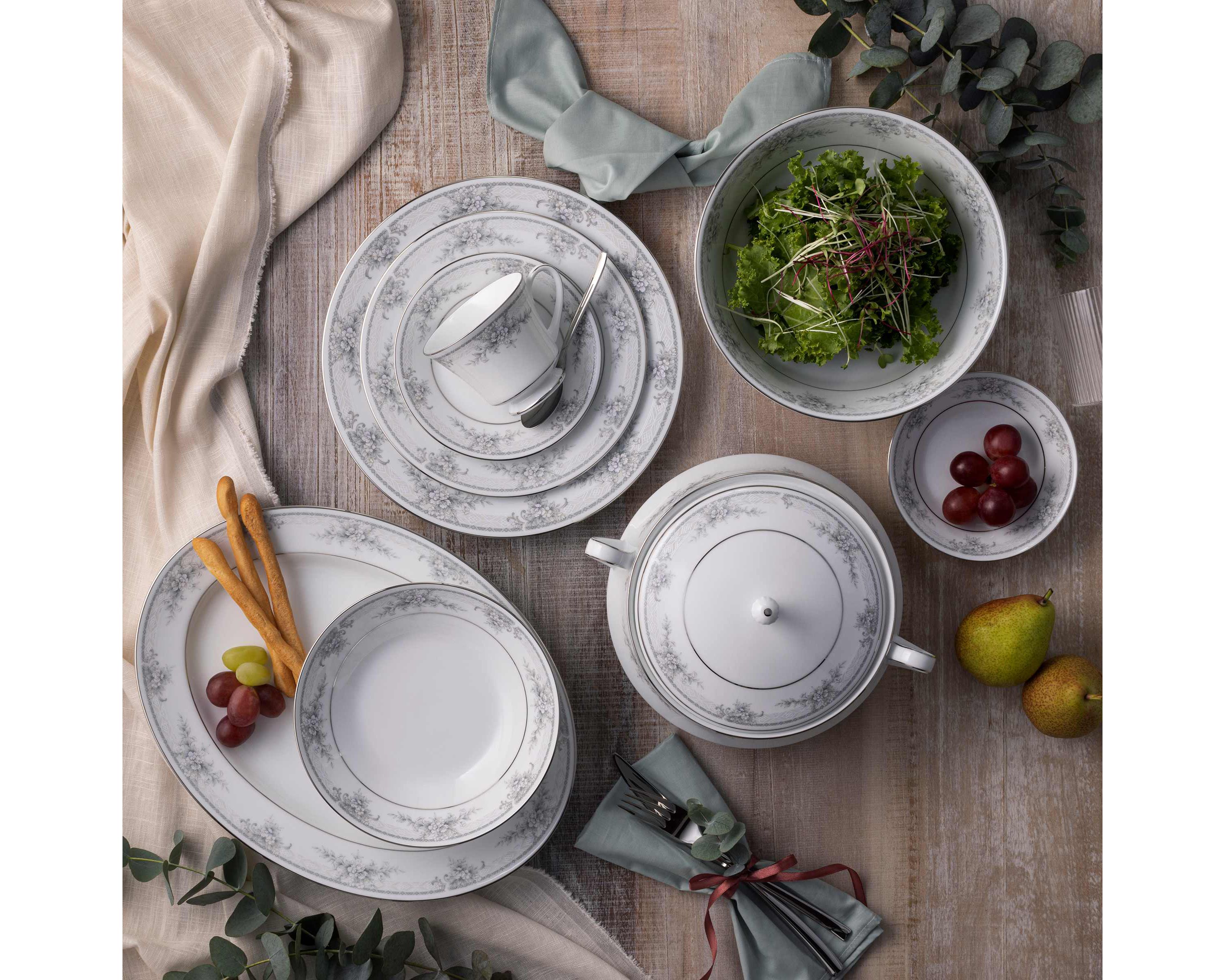 Sweet Leilani Set of 4 Rim Dinner Bowls, 10", 25 oz.
