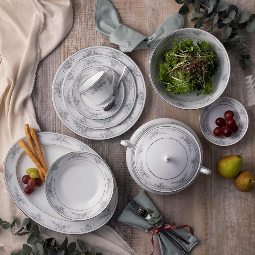 Sweet Leilani Set of 4 Rim Dinner Bowls, 10", 25 oz.