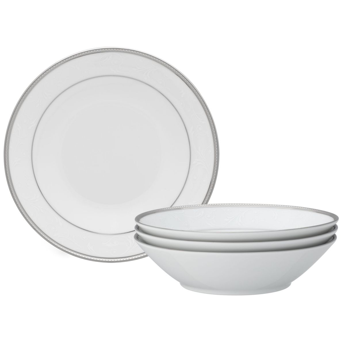 Regina Platinum Set Of 4 Soup Bowls, 7-1/2", 12 oz.