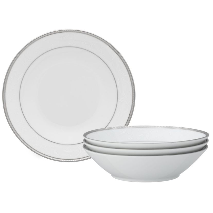 Regina Platinum Set Of 4 Soup Bowls, 7-1/2", 12 oz.
