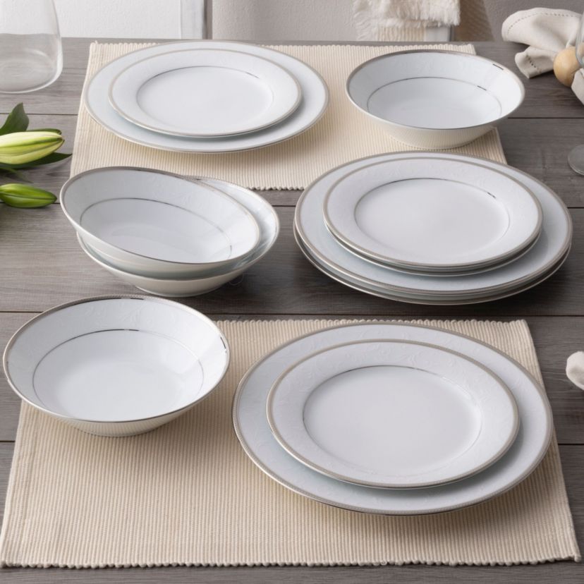 Regina Platinum Set Of 4 Soup Bowls, 7-1/2", 12 oz.