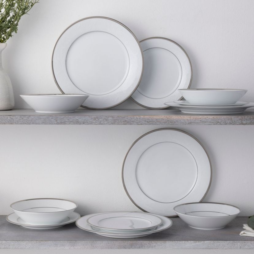 Regina Platinum Set Of 4 Soup Bowls, 7-1/2", 12 oz.