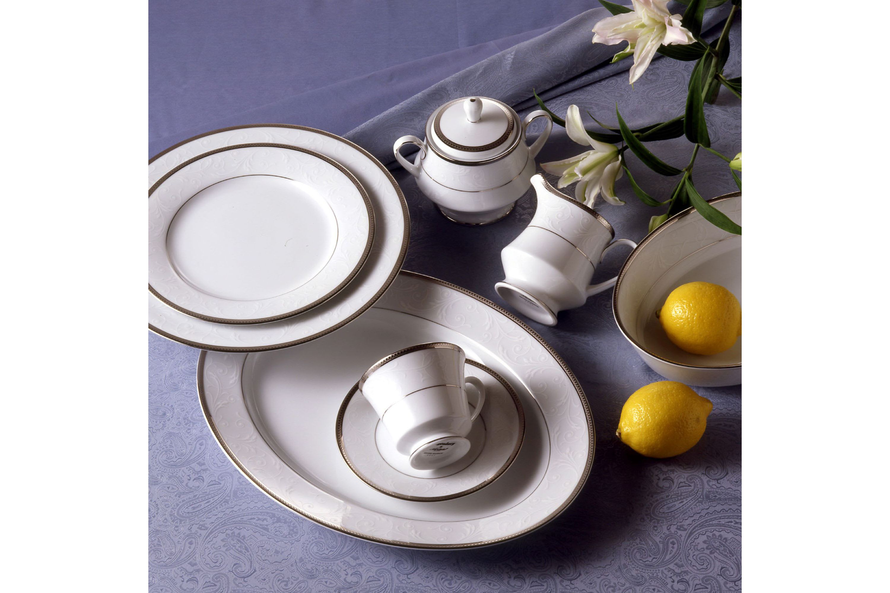 Regina Platinum Sugar & Creamer Set