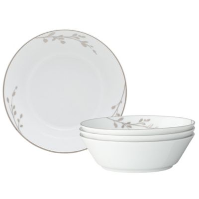 Noritake Birchwood Set Of 4 Soup Bowls, 7", 20 oz