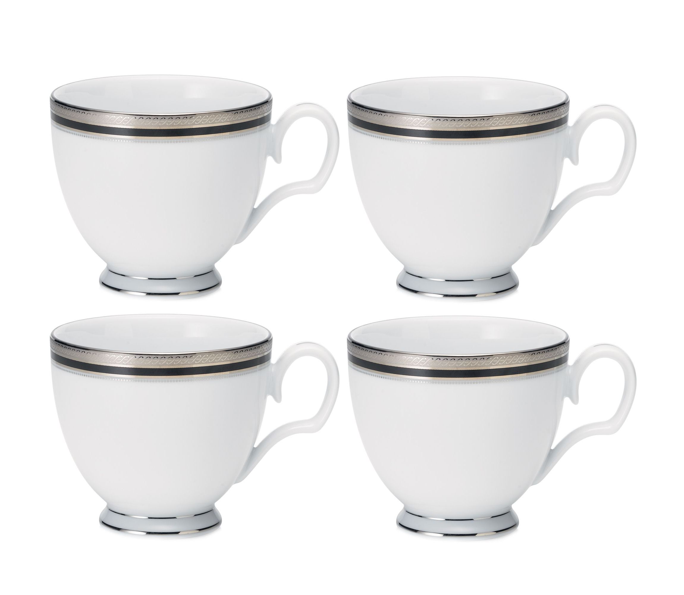 Austin Platinum Set Of 4 Cups, 8 oz.