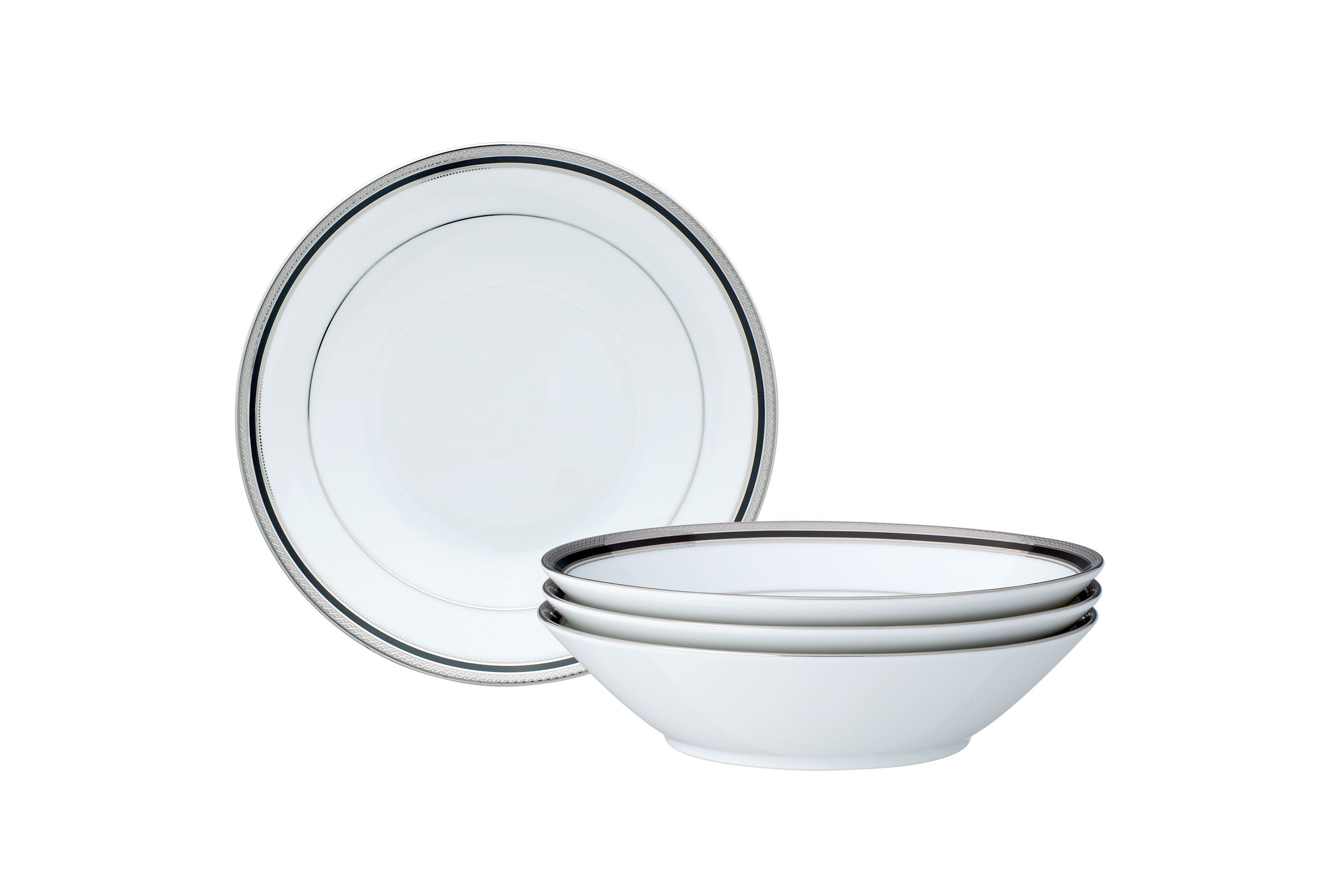 Austin Platinum Set Of 4 Soup Bowls, 7-1/2", 12 Oz.