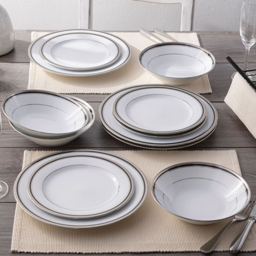 Austin Platinum Set Of 4 Soup Bowls, 7-1/2", 12 Oz.