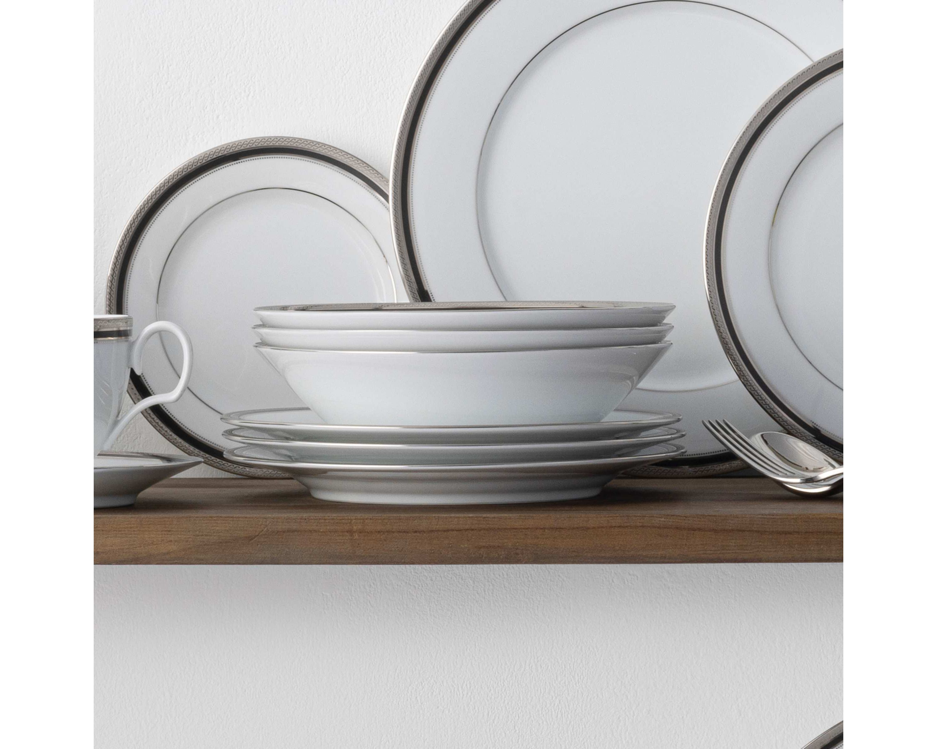 Austin Platinum Set Of 4 Soup Bowls, 7-1/2", 12 Oz.