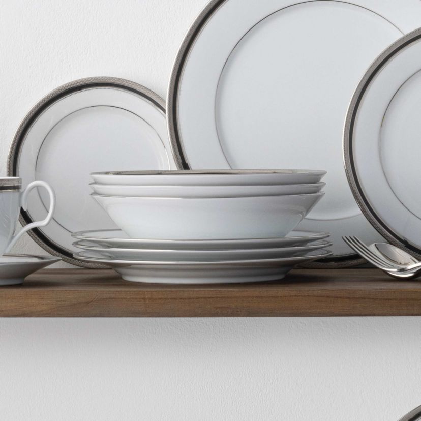 Austin Platinum Set Of 4 Soup Bowls, 7-1/2", 12 Oz.