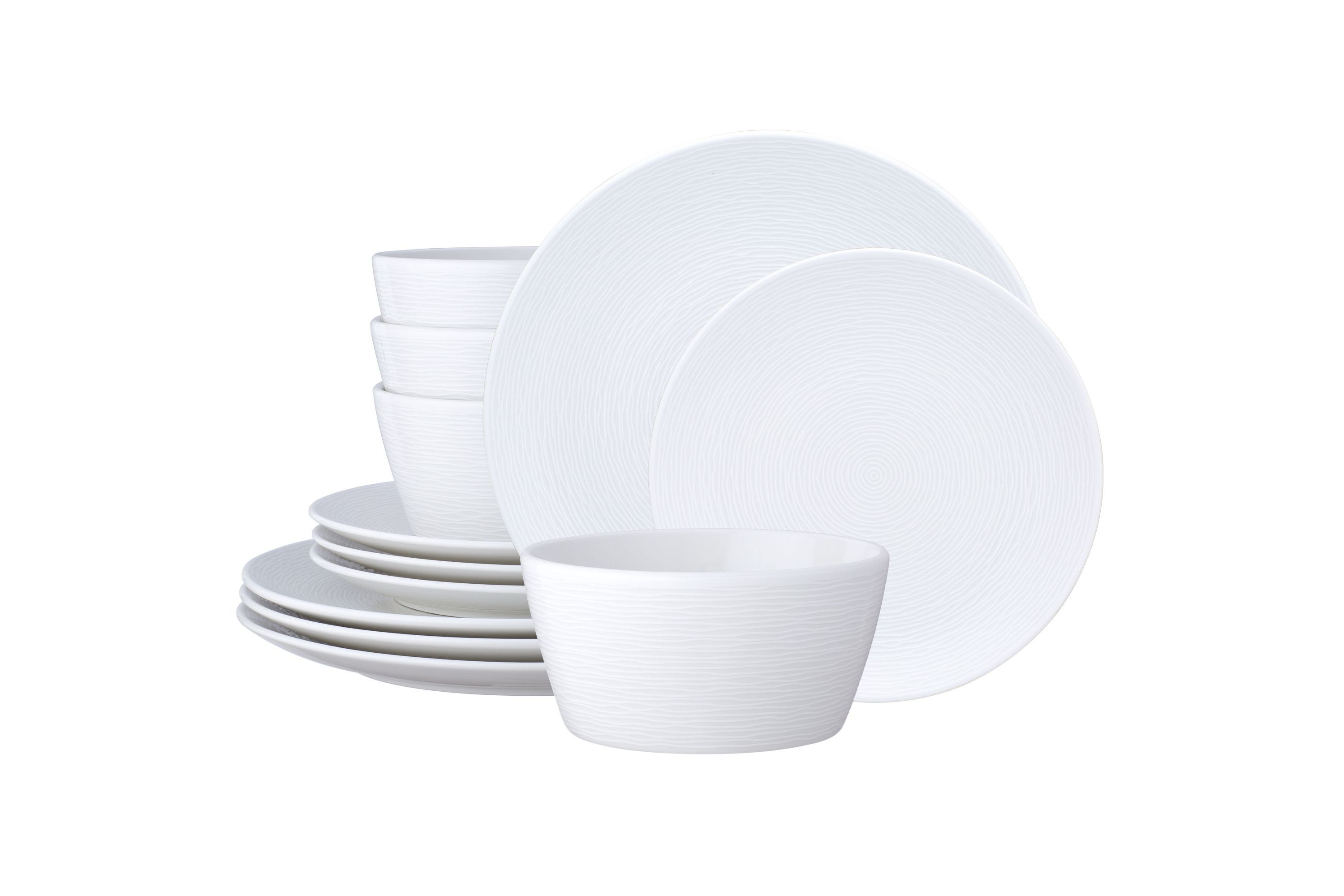 Colorscapes 12-Piece Coupe Dinnerware Set, Service For 4
