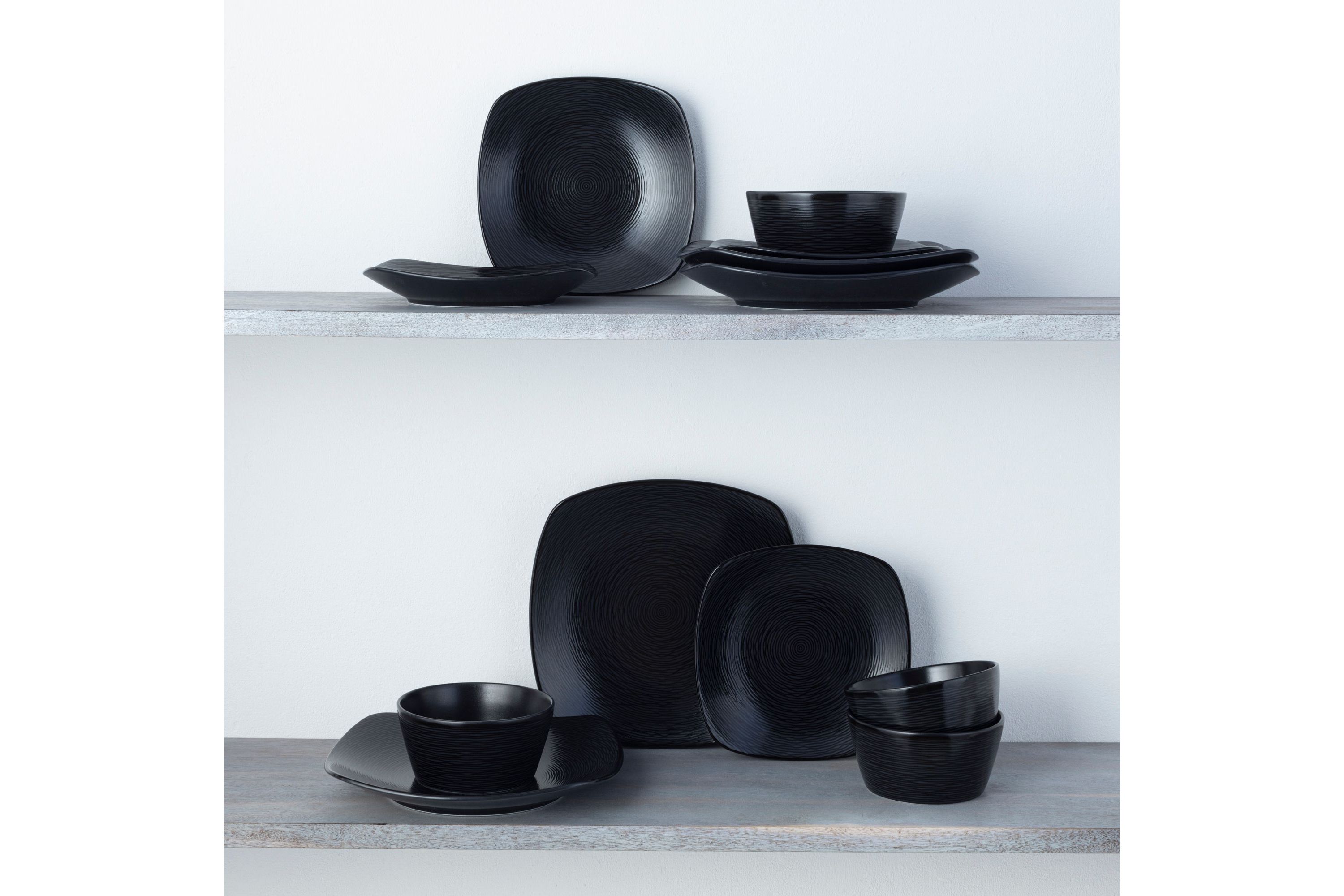 Colorscapes 12-Piece Square Dinnerware Set, Service For 4