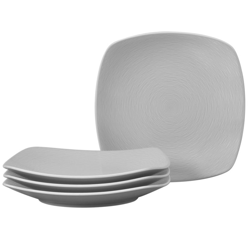 Colorscapes Set Of 4 Square Dinner Plates, 10-3/4"